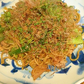 太麺で☆もっちり焼きそば